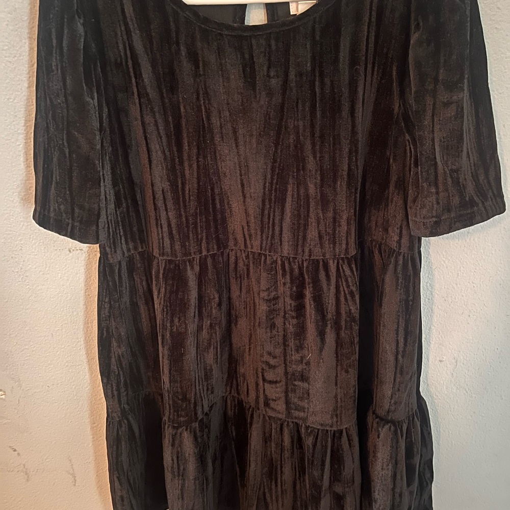 GAP Kids Black Velvet Dress